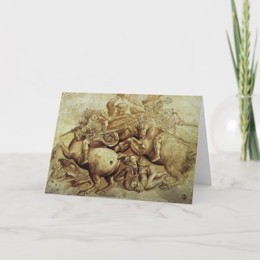 Leonardo da Vinci's De Slag bij Anghiari Kaart (Voorkant)