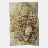Leonardo da Vinci's De Slag bij Anghiari Theedoek (Verticaal)