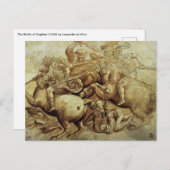 Leonardo da Vinci's De slag om Anghiari Briefkaart (Voorkant / Achterkant)