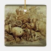 Leonardo da Vinci's De slag om Anghiari Keramisch Ornament (Achterkant)