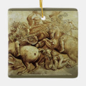 Leonardo da Vinci's De slag om Anghiari Keramisch Ornament (Voorkant)