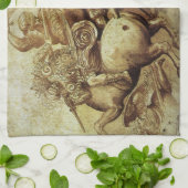 Leonardo da Vinci's De slag om Anghiari Theedoek (Gevouwen)