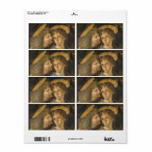 Leonardo da Vinci's doop van Christus engelen Etiket (Full Sheet)
