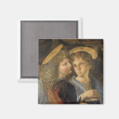 Leonardo da Vinci's doop van Christus engelen Magneet (Voorkant / Achterkant)
