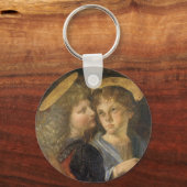 Leonardo da Vinci's doop van Christus engelen Sleutelhanger (Voorkant)