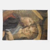 Leonardo da Vinci's doop van Christus engelen Theedoek (Horizontaal)
