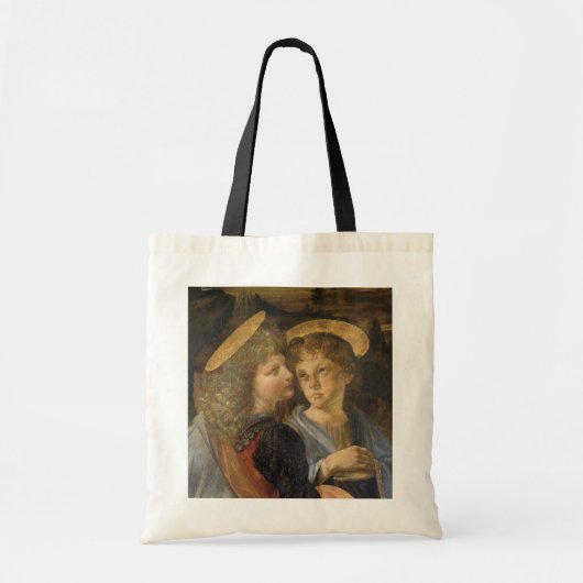 Leonardo da Vinci's doop van Christus engelen Tote Bag (Voorkant)