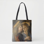 Leonardo da Vinci's doop van Christus engelen Tote Bag (Voorkant)