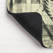 Leonardo da Vinci's door een loopband aangedreven  Muismat (Hoek)