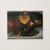 Leonardo da Vinci's Een engel in het rood met een  Legpuzzel (Horizontaal)