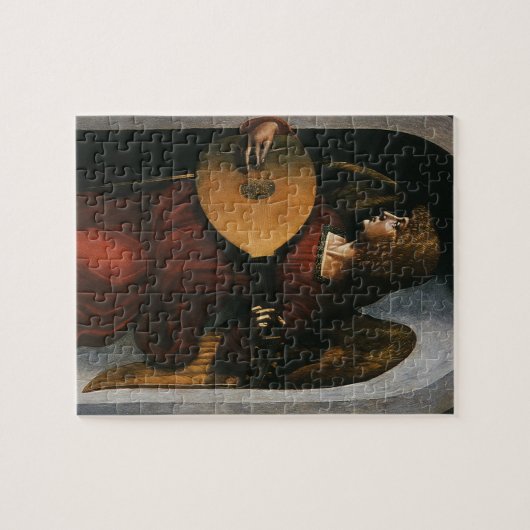 Leonardo da Vinci's Een engel in het rood met een Legpuzzel (Horizontaal)