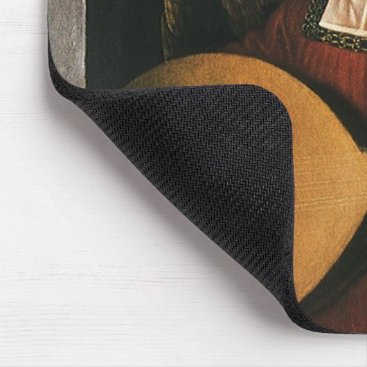 Leonardo da Vinci's Een engel in het rood met een  Muismat (Hoek)