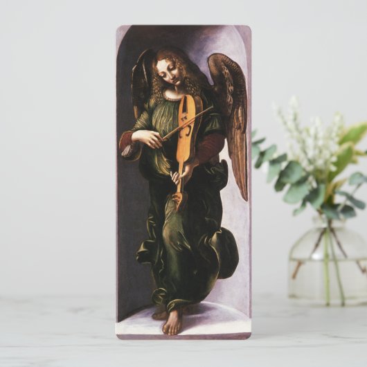 Leonardo da Vinci's Engel in Groen met een Vielle (Staand voorkant)