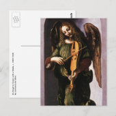 Leonardo da Vinci's Engel in Groen met een Vielle Briefkaart (Voorkant / Achterkant)