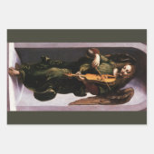 Leonardo da Vinci's Engel in Groen met een Vielle Inpakpapier Vel (Voorkant 2)