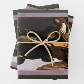 Leonardo da Vinci's Engel in Groen met een Vielle Inpakpapier Vel (In situ)