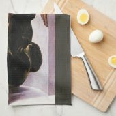 Leonardo da Vinci's Engel in Groen met een Vielle Theedoek (Quarter Fold)