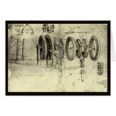 Leonardo da Vinci's Engineering Sketch of a Wheel (Voorkant Horizontaal)