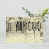 Leonardo da Vinci's Engineering Sketch of a Wheel (Staand voorkant)