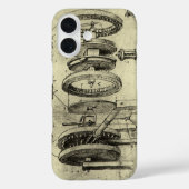 Leonardo da Vinci's Engineering Sketch of a Wheel Case-Mate iPhone Case (Achterkant)