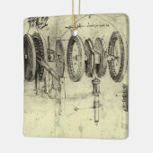 Leonardo da Vinci's Engineering Sketch of a Wheel Keramisch Ornament (Links)