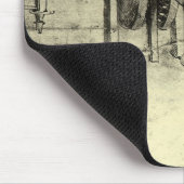 Leonardo da Vinci's Engineering Sketch of a Wheel Muismat (Hoek)