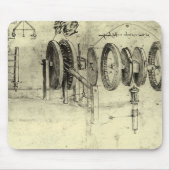 Leonardo da Vinci's Engineering Sketch of a Wheel Muismat (Voorkant)