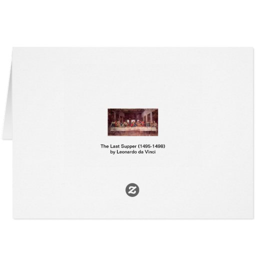 Leonardo da Vinci's Het Laatste Avondmaal (Achterkant Horizontaal)