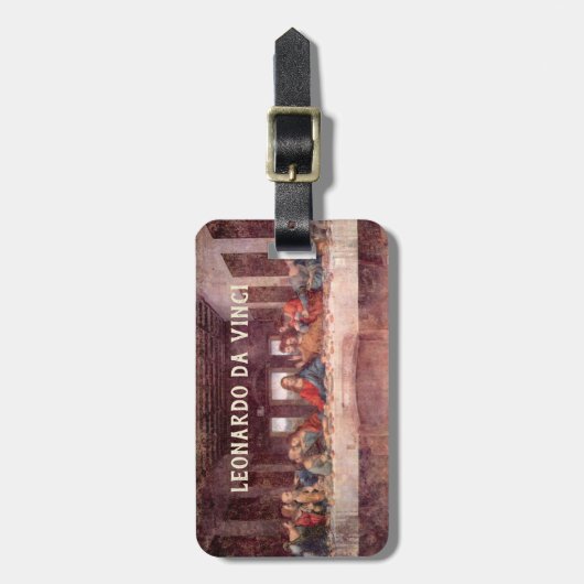 Leonardo da Vinci's Het Laatste Avondmaal Bagagelabel (Voorkant verticaal)
