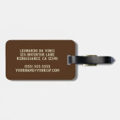 Leonardo da Vinci's Het Laatste Avondmaal Bagagelabel (Achterkant horizontaal)