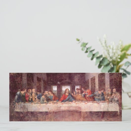 Leonardo da Vinci's Het Laatste Avondmaal Kaart (Staand voorkant)