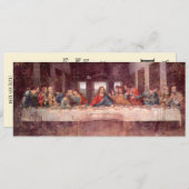 Leonardo da Vinci's Het Laatste Avondmaal Kaart (Voorkant / Achterkant)