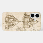 Leonardo da Vinci's Kathedraal Architectuur Studie Case-Mate iPhone Case (Achterkant (horizontaal))