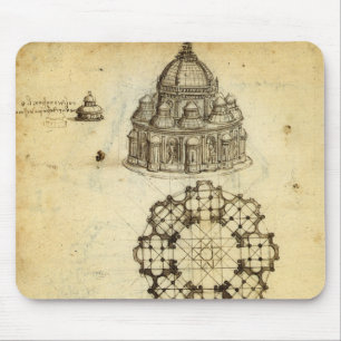 Leonardo da Vinci's Kathedrale Architecturale Stud Muismat