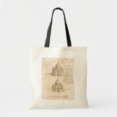 Leonardo da Vinci's Kathedrale Architectuurstudie Tote Bag (Voorkant)