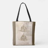 Leonardo da Vinci's Kathedrale Architectuurstudie Tote Bag (Achterkant)