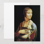 Leonardo da Vinci's Lady met een Ermine (Voorkant / Achterkant)