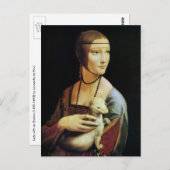 Leonardo da Vinci's Lady met een Ermine Briefkaart (Voorkant / Achterkant)