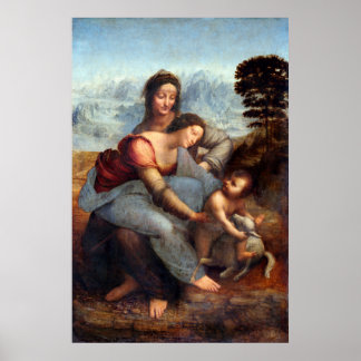 Leonardo da Vinci's Lady met een Ermine (ca. 1490) Poster