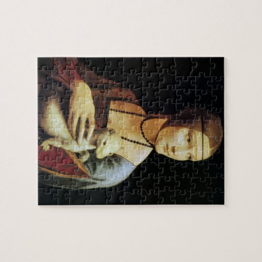 Leonardo da Vinci's Lady met een Ermine Legpuzzel (Horizontaal)