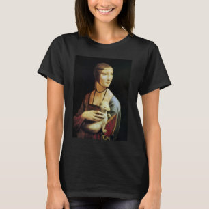 Leonardo da Vinci's Lady met een Ermine T-shirt