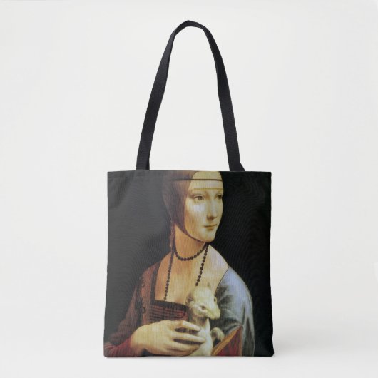 Leonardo da Vinci's Lady met een Ermine Tote Bag (Voorkant)