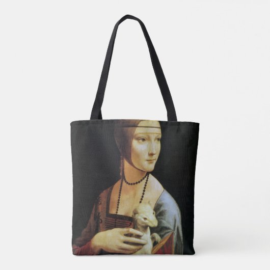 Leonardo da Vinci's Lady met een Ermine Tote Bag (Achterkant)