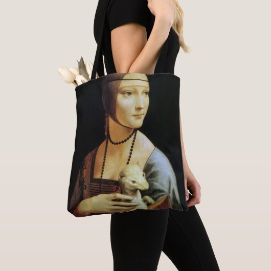 Leonardo da Vinci's Lady met een Ermine Tote Bag (Dichtbij)