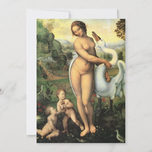 Leonardo da Vinci's Leda en de zwaan (Voorkant)