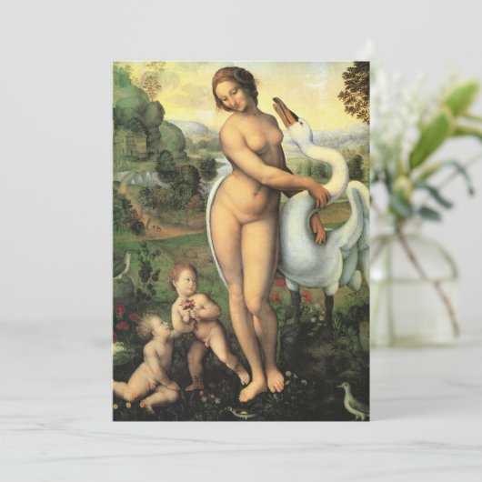 Leonardo da Vinci's Leda en de zwaan (Staand voorkant)