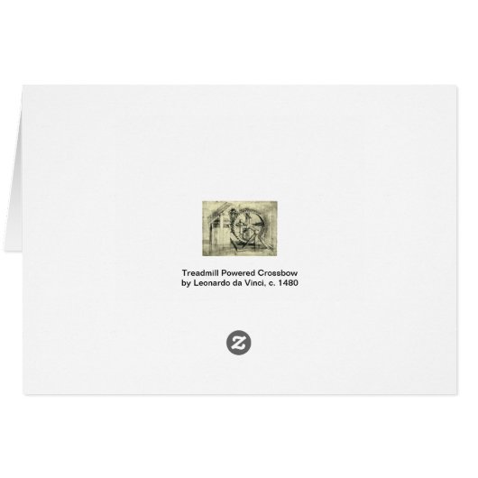 Leonardo da Vinci's loopband aangedreven kruisboog (Achterkant Horizontaal)