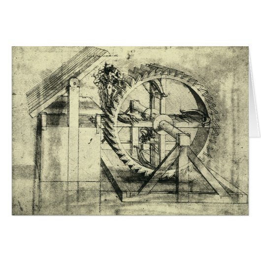 Leonardo da Vinci's loopband aangedreven kruisboog (Voorkant Horizontaal)