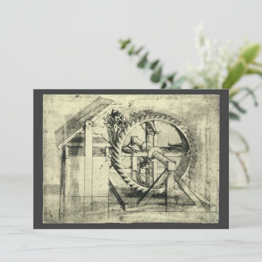 Leonardo da Vinci's loopband aangedreven kruisboog (Staand voorkant)