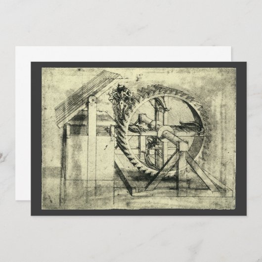 Leonardo da Vinci's loopband aangedreven kruisboog (Voorkant / Achterkant)